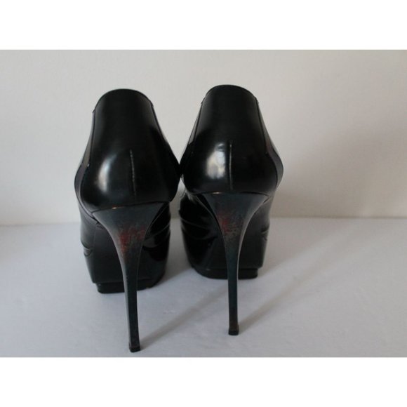 Gucci Oil Slick Platform Stiletto Heels Black Size 36 - Picture 5 of 13